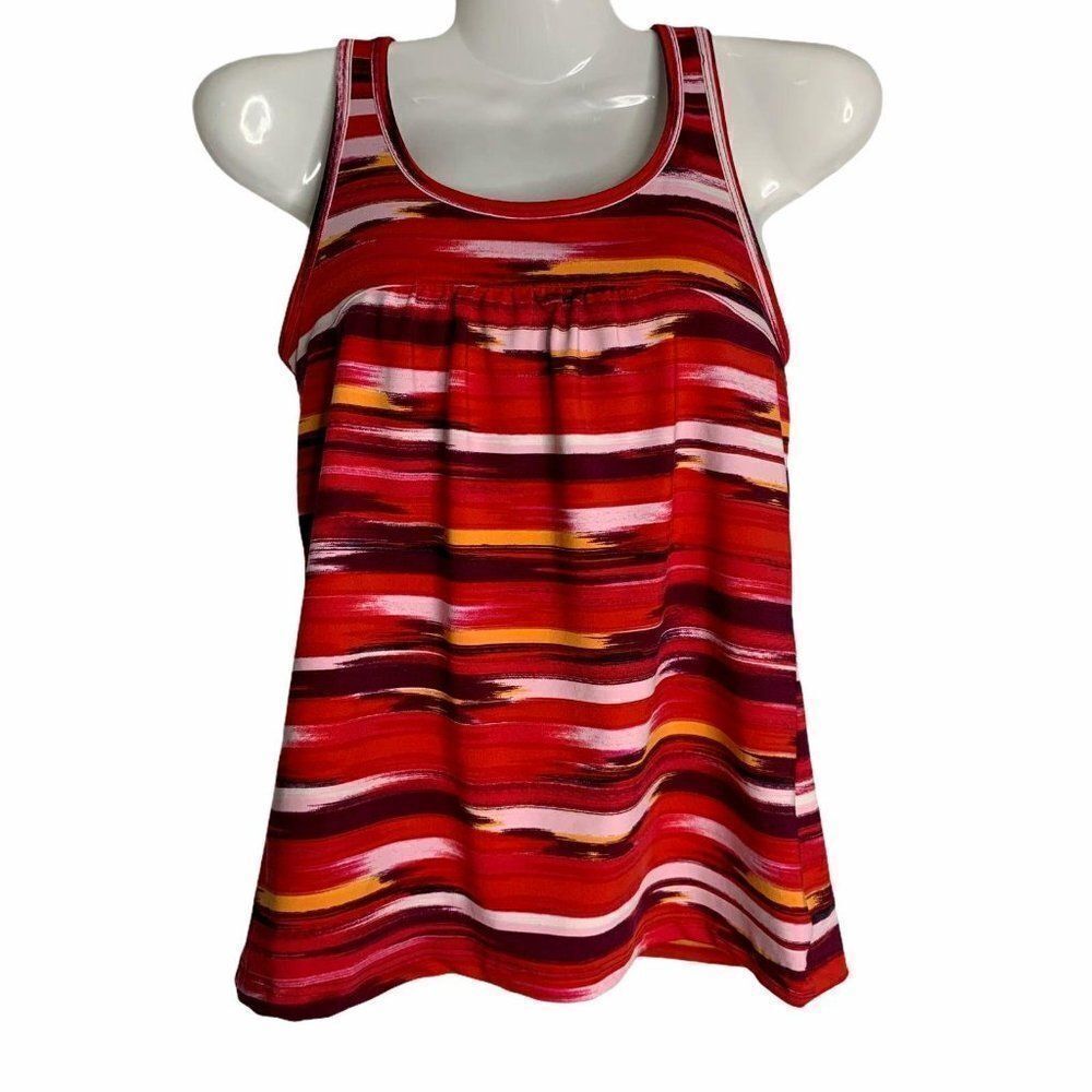 Athleta Racerback Tinker Tank Top XS Red Orange